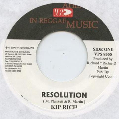 7inch Record KIPRICH / MR. CHICKEN - Resolution / Mad Dem VPS8555 VP Records 2004 US Reggae, Ska & Dub