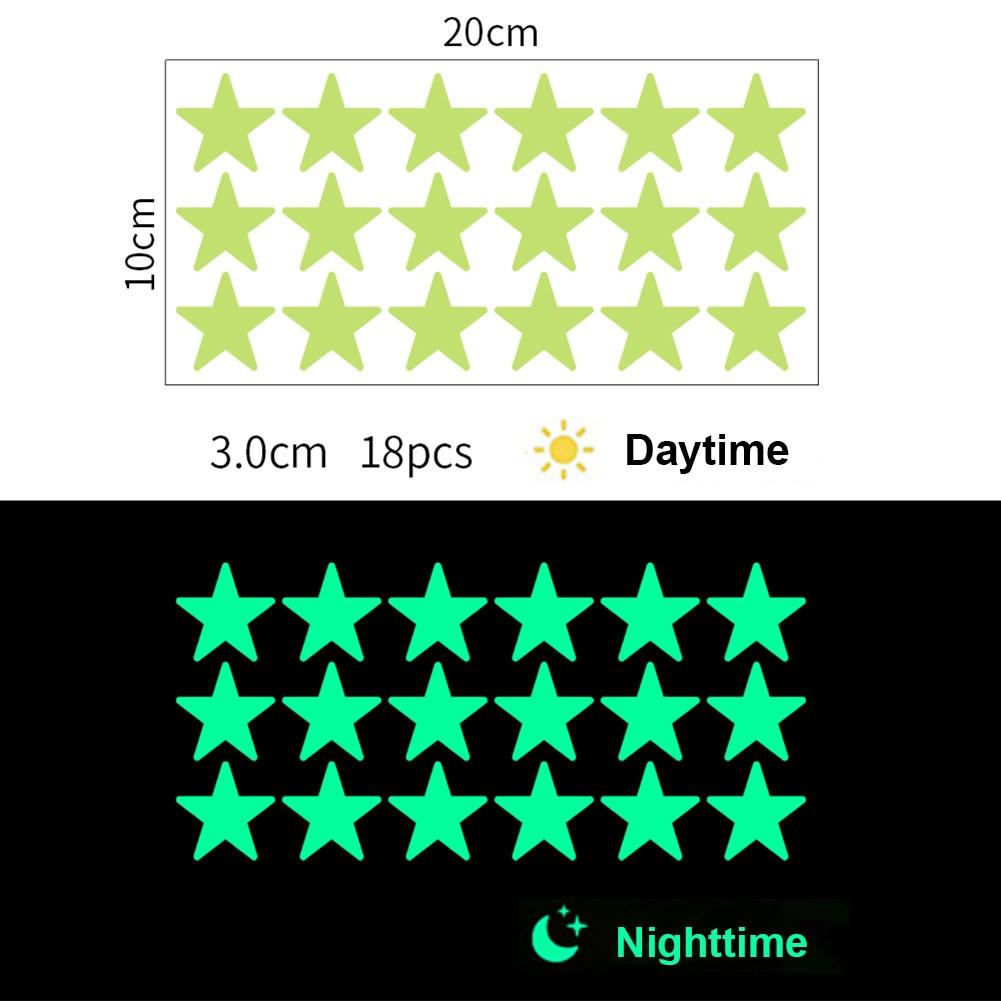 Leuchtende Aufkleber Stern Wanddeko Vielseitiges Design