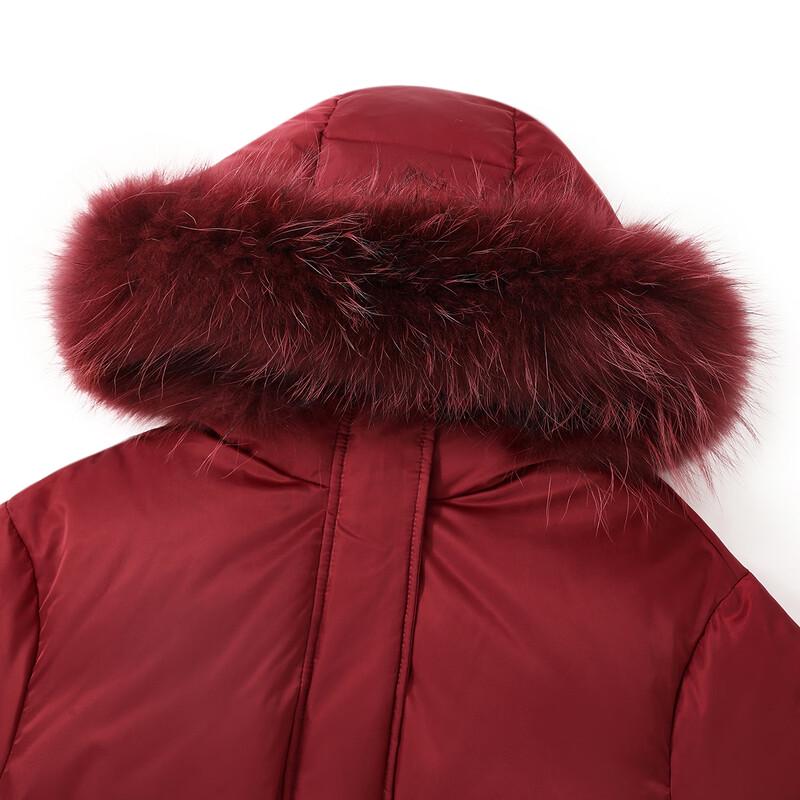 ELLE KIDS Girls' Red 90% Goose Down Winter Jacket