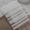 Minimalist French Nail Art Stickers Lace Pearl Decor Waterproof Self-Adhesive Manicure Charms for Salon Professional Use