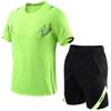 9003 Short Sleeve Suit Running Suit Men'S And Women'S Sportswear Training Suit Mountain Climbing Casual Side Pocket M-5Xl
