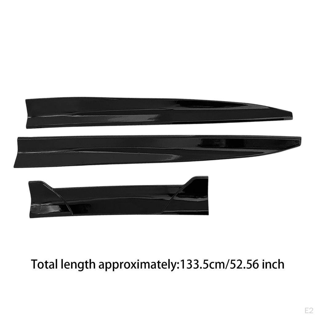 Lip Kit spoileru kufru, Zadní boční prah auta, Černý, Délka 4,38 stopy, Bez děrování