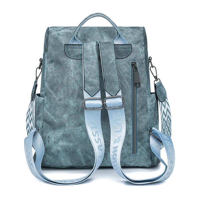 Vintage Soft Leather Backpack Women's Large Capacity Multi-use Shoulder Bag
