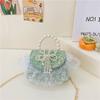 Girls Kids Shoulder Bag Made Of Fine Fiber With Cute Spliced Pattern