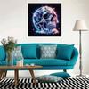 Diamond Painting Kit Colorful Cosmic Crystal Skull Pattern DIY Full Drill Canvas Art Relaxing Handmade Gift for Craft Lovers