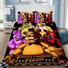 3D-Druck Freddy F-FNAF Bettwäsche-Set Five Nights Bettbezug-Set Mit Kissenbezug 3tlg. Deckenbezug Schlafzimmer Dekor