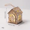Christmas Luminous Wooden Cabin Ornament - Small House Tree Decoration