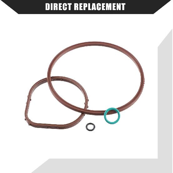 Engine / 5.0L Vacuum Pump Seal Kit for Land Rover Discovery 2017-2020/3.0L Vacuum Pump Gaskets for Jaguar F-Pace 2017-2020 / Elasticity/Fluororubber