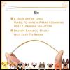 Eyxformula 6 Inch Long Cotton Swabs for Pet Cleaning, Bamboo Handle, Pet Ear Cleaning Solution Supplies for Dogs and Cats (100 Pcs Large Cotton Swabs)