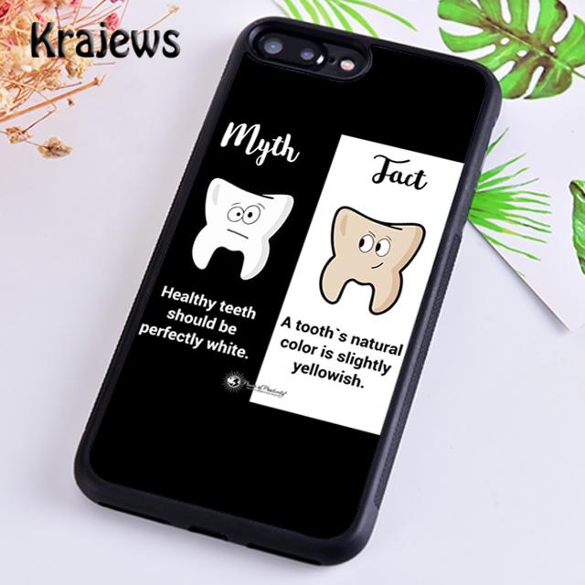 Krajews Dentist Dental Hygienist Tooth Phone Case Cover For iPhone 17 Air 16 15 14 plus 12 pro max coque Fundas
