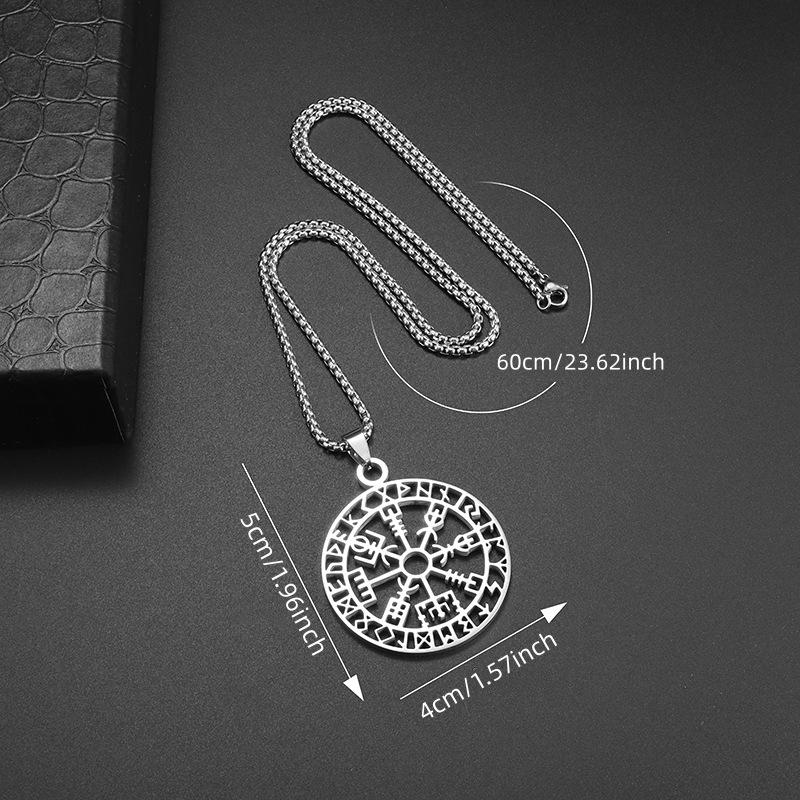 Один Скандинавская Мифология Нержавеющая Сталь Кулон Титановое Ожерелье Мужские Украшения