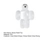 Clear Robot Stress Relief Toy Slow Rising Smiling Robot Squeeze Toy Soft TPR Transparent Cartoon Robot Fidget Sensory Toy