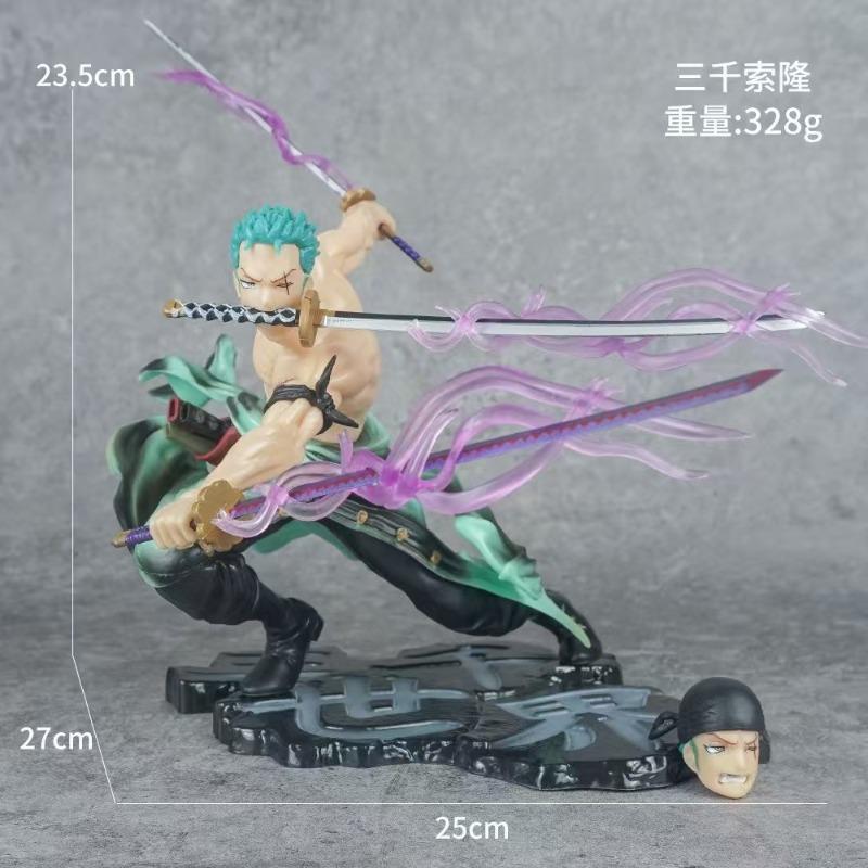 NEW A Cartoon Character of GK Roronoa Zoro, Three Largest Cartoon Statues, Action Figure Collection, Toy Model.