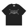 Digital Print MM6 Cotton T-Shirt Men Women Short Sleeve Casual Top 230g