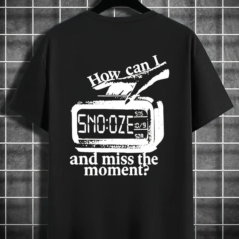 

Miss the Moment Graphic T-Shirt,Soft Breathable & Fade-Resistant, Classic Fit for Daily Casual Wear XXL белый
