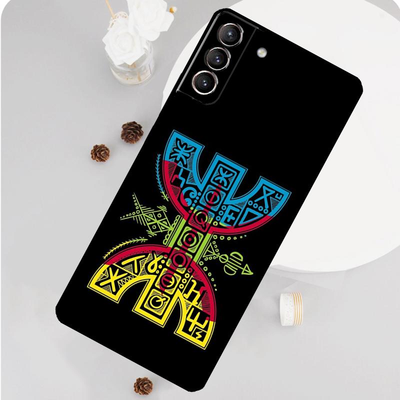 Amazigh Berber Flag Phone Case For Samsung Galaxy S24 S26 Ultra S20 S21 S22 S23 S25 Plus S10 S25 FE Funda Cover