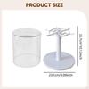 Rotating Figure Display Case Organizer Portable Stand Showcase for Keychain Dolls Bedside