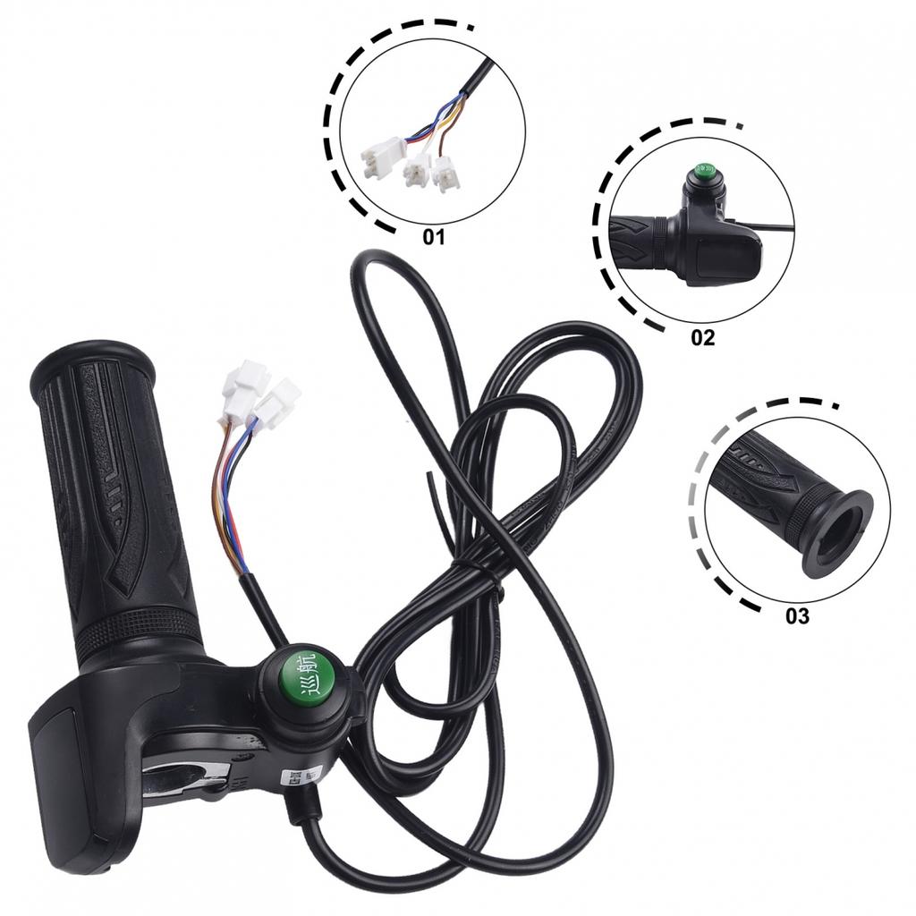 EBike Throttle Grip with Keys and 5 Pin Interface for Electric Scooter