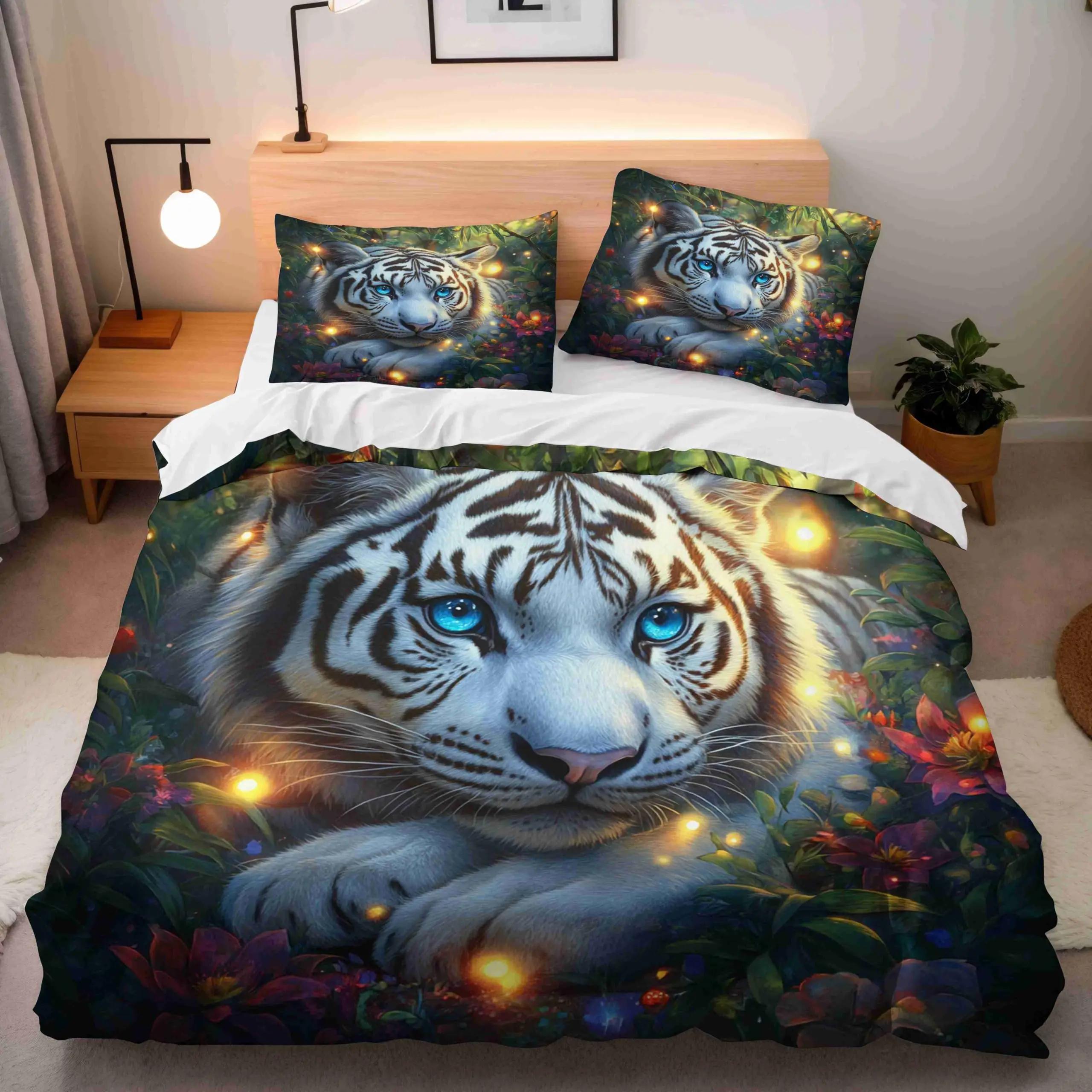 

Fantasy Forest Wonderland 3D Printed Bedding Set Cozy Duvet Cover King Queen Twin Size Birthday Gift Boy Girl Kid Bedroom Decor EU Single 135x200cm