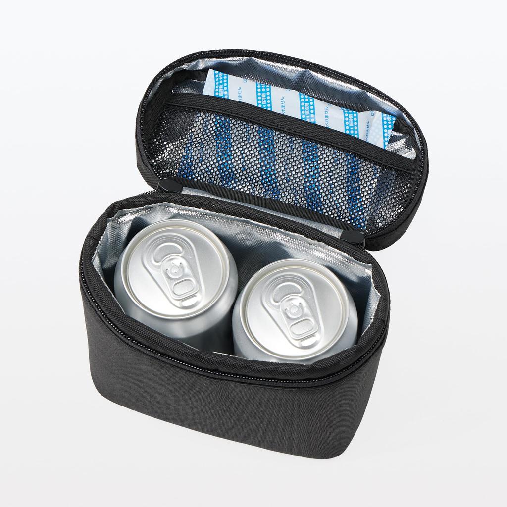 MUJI Cooler 14 x 15 x 8 84383168 Bag, Black, Small, cm,