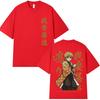 Anime Demon Slayer Agatsuma Zenitsu Double Sided Print T Shirt Men Women Fashion Oversized Short Sleeve Tshirts Male Streetwear