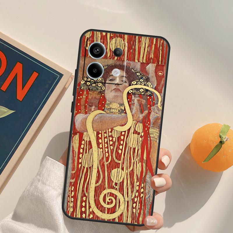 Kiss by Gustav Klimt Funda For Xiaomi Redmi Note 9 10 11 12 13 14 Pro 9S 10S 11S 12S Redmi 13C 10C 12C 14C Case