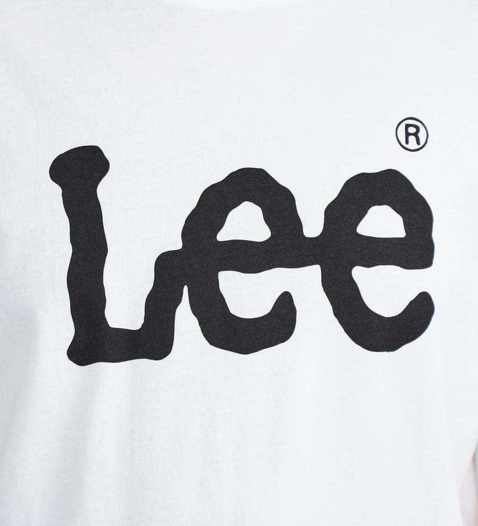 Lee Short Sleeve Logo Print Size S Men's T-Shirt, White,