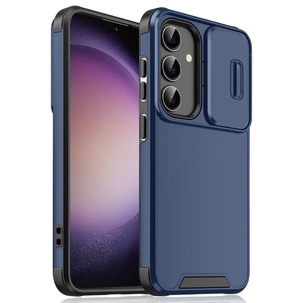 For Samsung Galaxy A15 4G/A15 5G Cell Phone Case Slide Camera Shield PC+TPU Bump Proof Cover