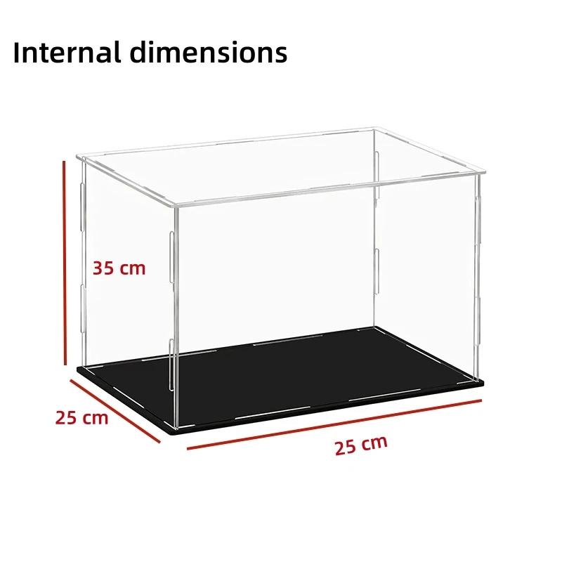8 Size Clear Acrylic Showcase Display Case Stand Large Dustproof Protection Box for Action Figures, Toys, Collectibles Models
