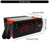 Double Sensors Thermostat For Cold Storage With Temperature Control Heating Cooling Mode LCD Display ABS Construction