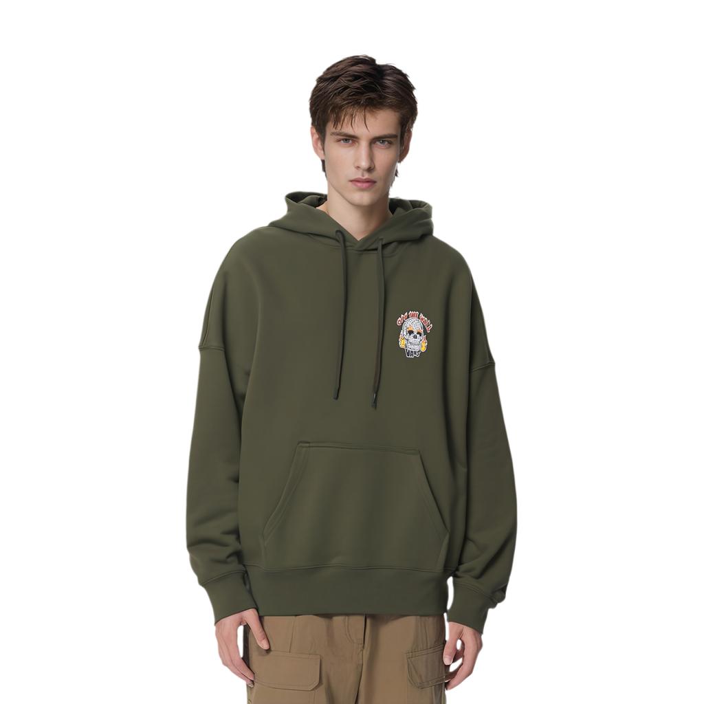 Vans Bedruckter Freizeit-Sport-Hoodie, Unisex, Armeegrün, VN0A54I9KCZ