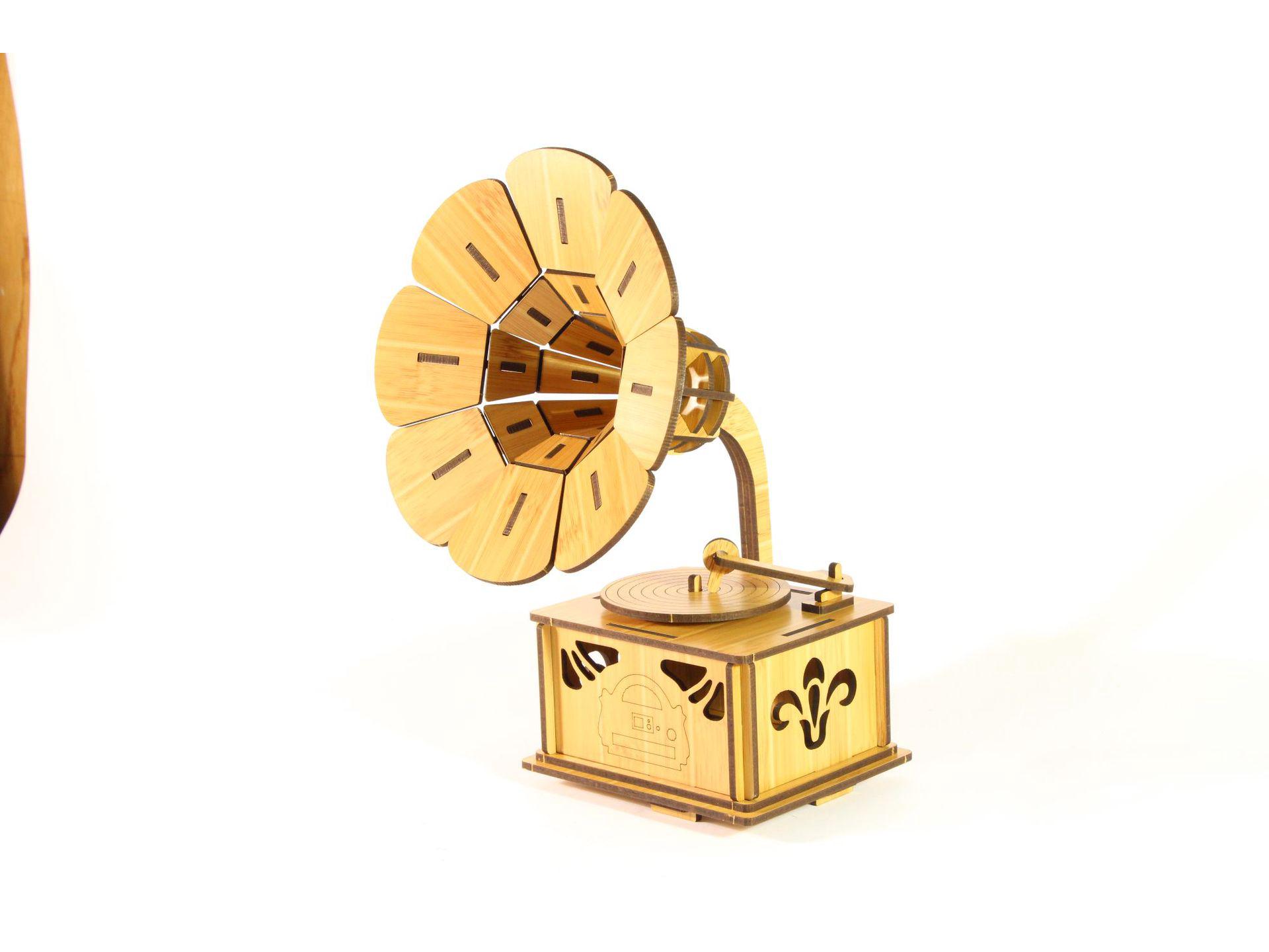

3D Stereo Musical Instrument Puzzle Model: Piano, Gramophone & Jazz Drum DIY Educational Gift