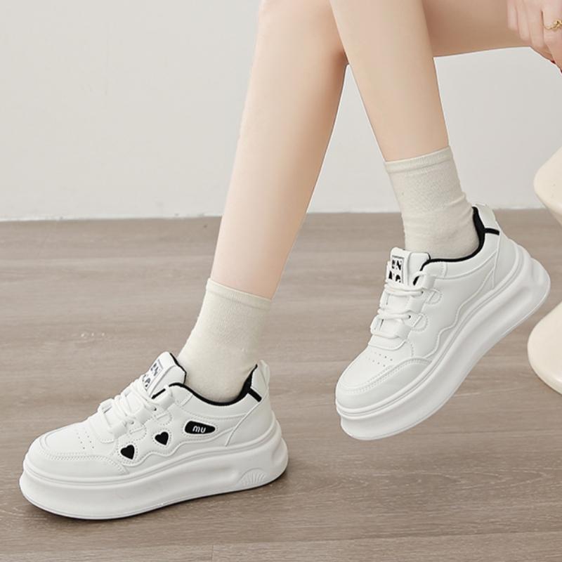Spring/autumn Thick Sole Comfortable Women's Walking Shoes Fashionable New Round Toe Breathable Sexy Sports Casual Shoes