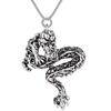 New 925 Sterling Silver Necklace Pendant Dragon For Women Man Fashion Jewelry Party Wedding Accessories Gifts