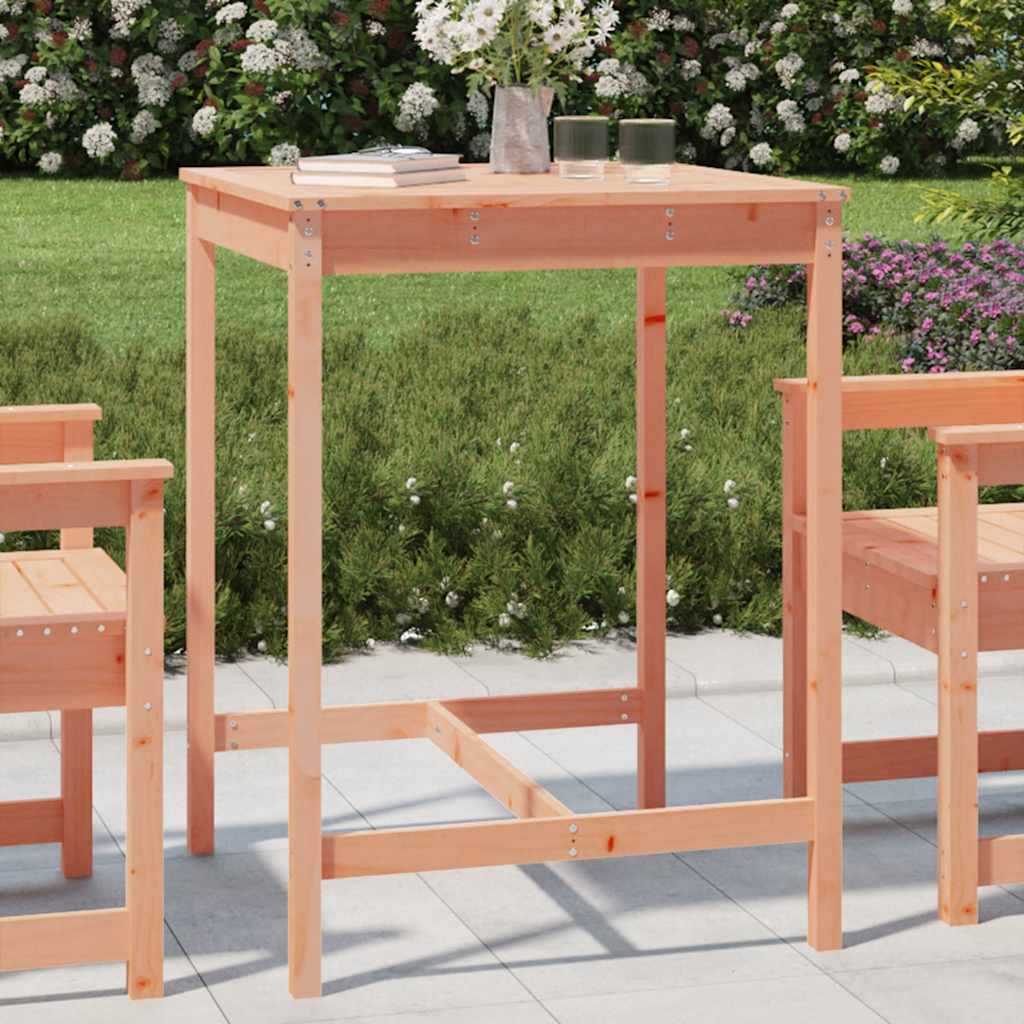 Garden Table 82.5 x 82.5 x 110 cm Solid Douglas Fir Wood