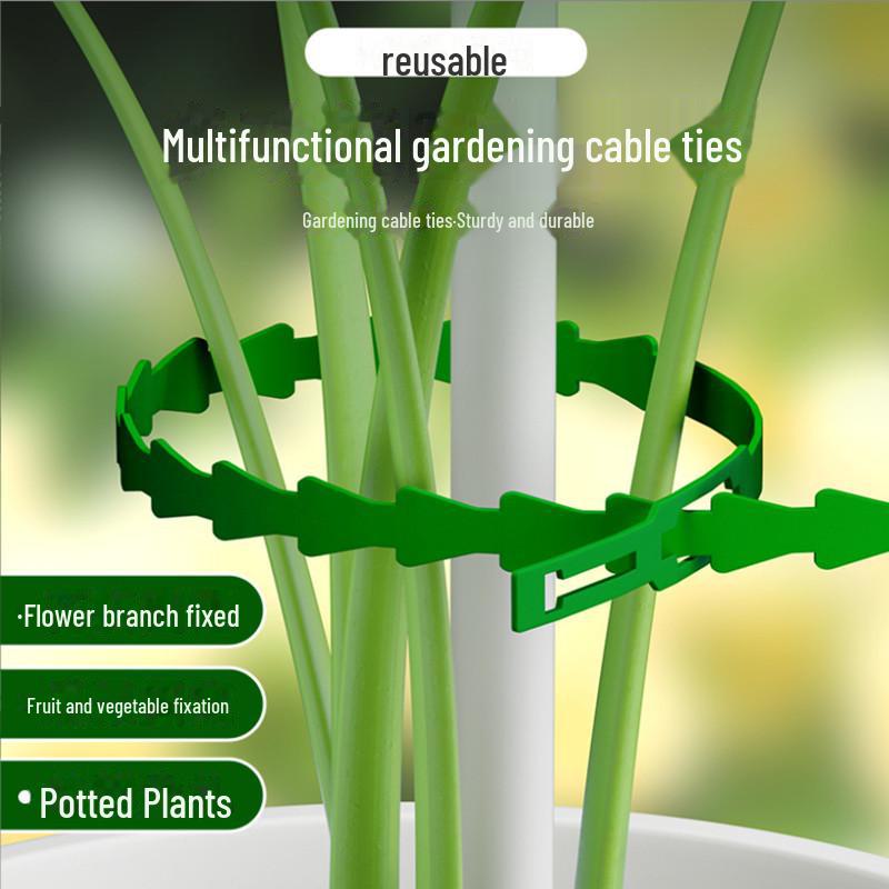 Multi-Purpose Green Garden Fishbone Tie Belt