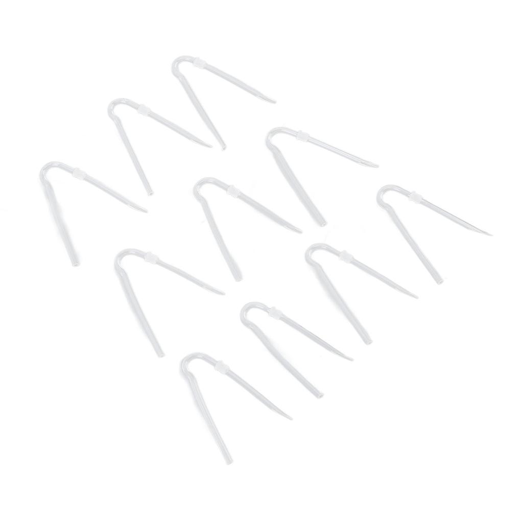 10pcs Type R BTE Earmold Replacement Preformed R Shape Sound Aid Tubes with Tube Lock 3.6 X 2mm