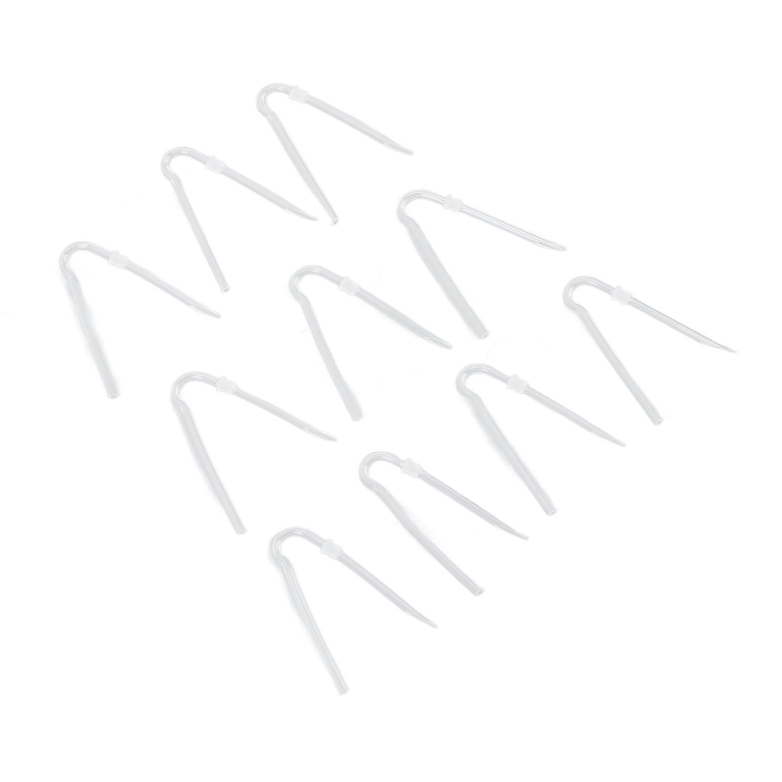 

10pcs Type R BTE Earmold Replacement Preformed R Shape Sound Aid Tubes with Tube Lock 3.6 X 2mm