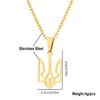 Ukraine National Emblem Necklace Hollow Jewelry Ukrainian Symbol Necklace