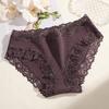 Damen Nahtlose Baumwollhöschen Sexy Spitze Einfarbige Hohe Taille Elastische Unterwäsche Hohe Qualität Atmungsaktive Intimpflege Lingerie
