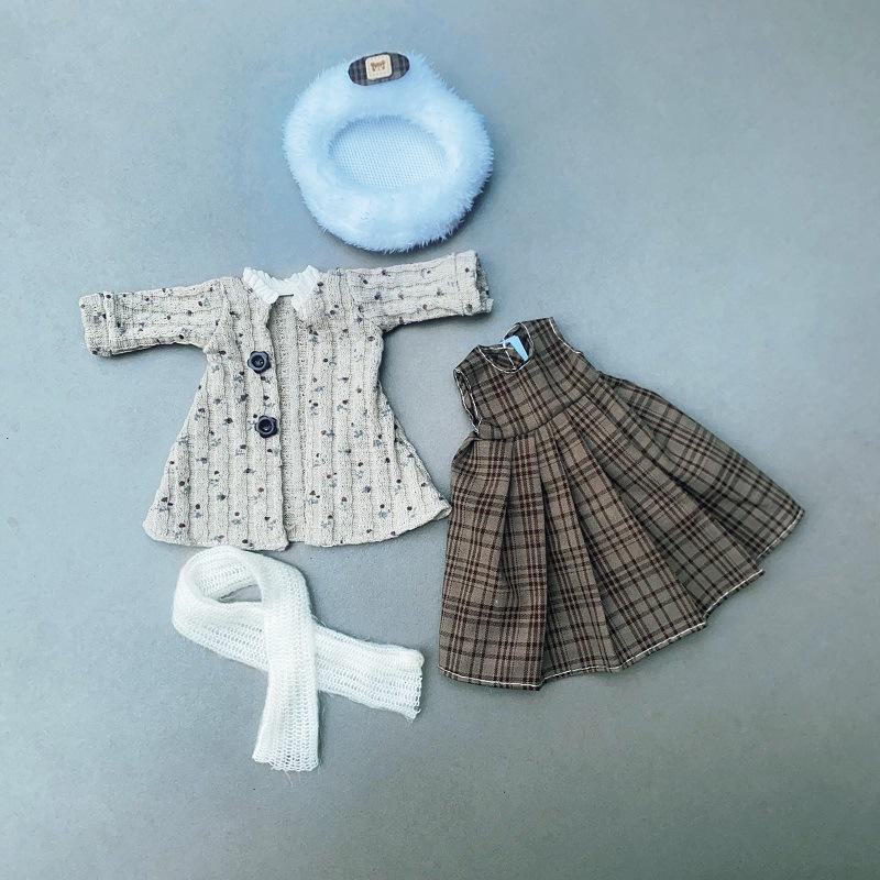 1 Set Casual Princess Skirt Pants Hoodie Kit 1/6 Doll Clothes Cute Clothing For 30Cm Dolls Universal Clothing Doll Accessories