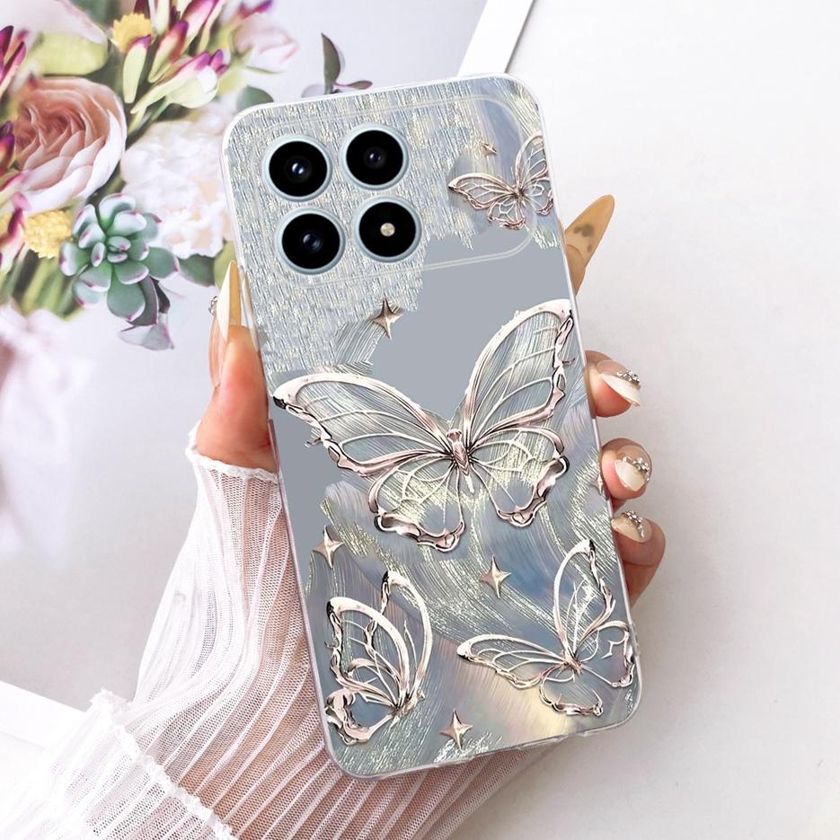 For Xiaomi Poco F8 Pro Ultra Case Stylish Butterfly Painted Cover Soft Silicone Case For Xiaomi Poco F8 Ultra PocoF8 Pro 5G Bags