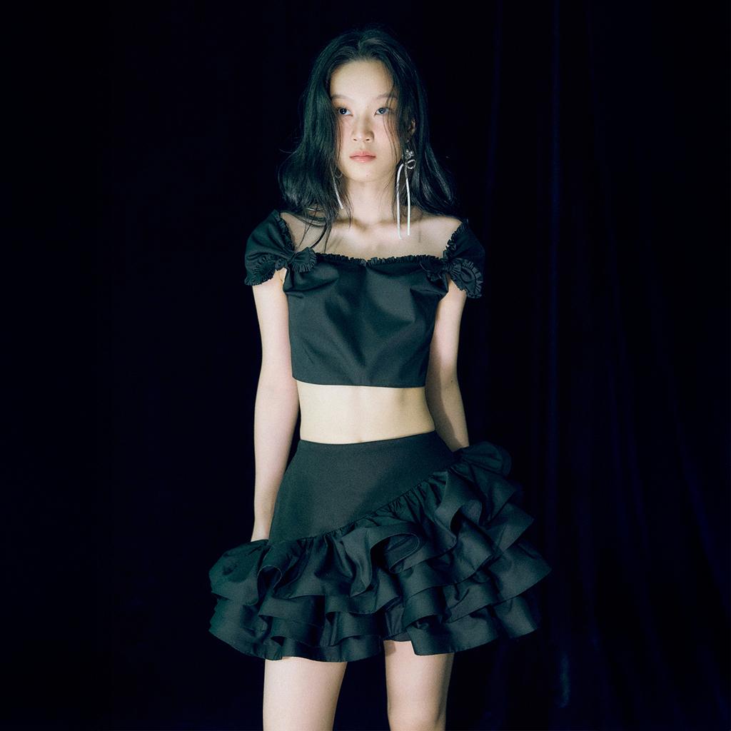 Leobyui Sliding Cake Skirt Black