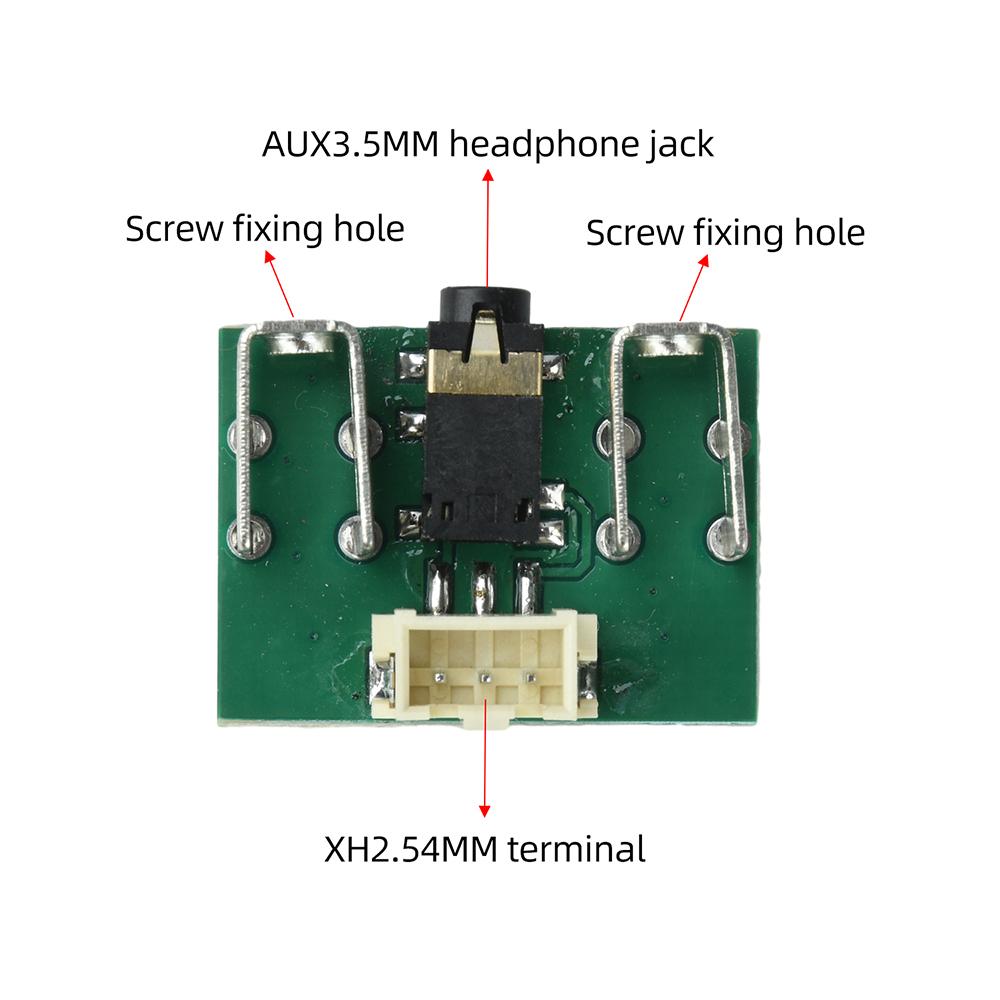 Lossless Straight Through 3.5MM Headphone Jack To XH2.54MM 3P Terminal Adapter Plate For Audio Module Development Board