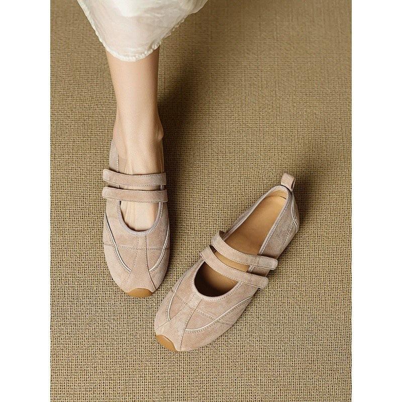 Sports Mary Jane Shoes Women's Casual German Training Shoes Soft-soled Ballet Flat-soled Inner Height-increasing Single Shoes