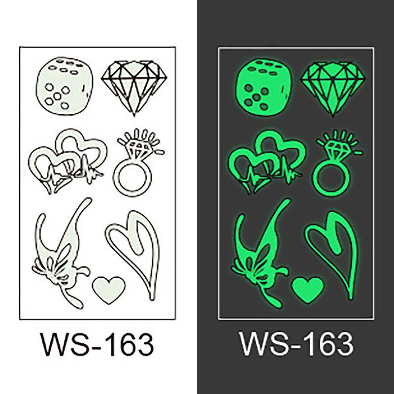 Luminous tattoo stickers for electronic music festivals, suitable for men and women at bars, nightclubs, parties, and music festivals 105*60MM