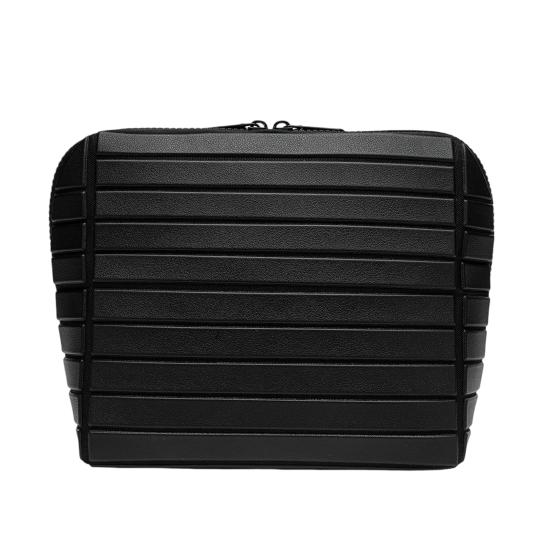 Travel Cosmetic Bag Fold-down Waterproof Toiletry Bag with Compartments Organizer Storage Makeup Bag for Skincare Makeup A