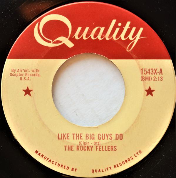 

7-дюймовая пластинка ROCKY FELLERS Like The Big Guys Do Great Big Wo 1543X Качество 1963 Канада SoulFunk Б/у