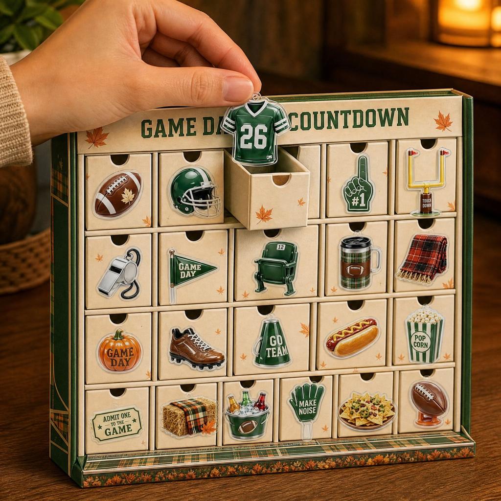 2D Advent Calendar - Christmas Countdown Gift Box for Kids and Adults