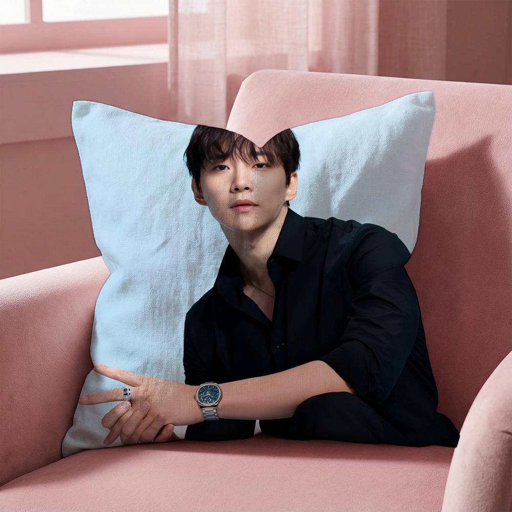 Kpop Lee J-Junho Povlak na polštářek Víceúčelový povlak na polštář pro domov a auto - Oboustranný, měkký a odolný pro každodenní použití
